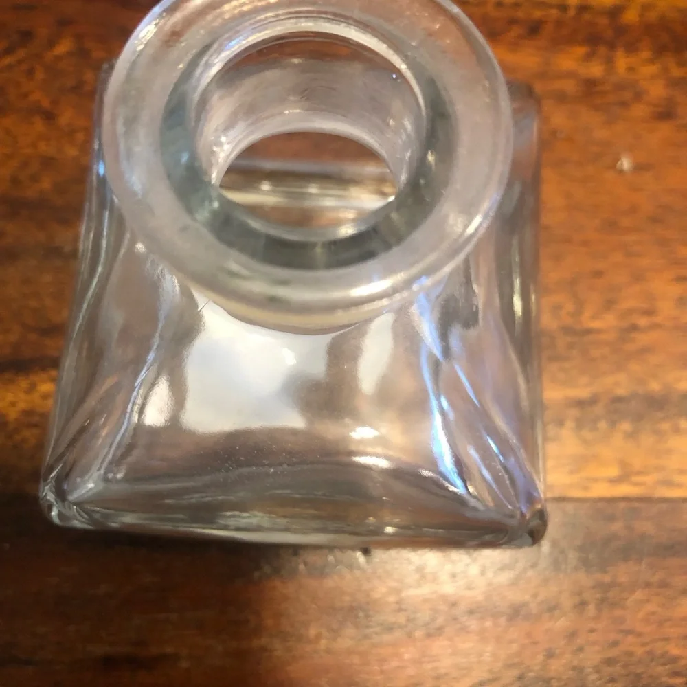 Pier 1 Imports Peacock Perfume Bottle ( EMPTY) 5 1/2” x 2 1/2”